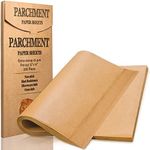 Luvan 200pcs 12x16 inch（30.48*40.64cm） Unbleached Parchment Paper Sheets Heavy Duty, Baking Paper Parchment for Cookies, Bread, Meat, PizzaBakeware for Baking,Cooking,Grilling,Air Fryer and Steaming