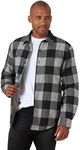 Wrangler Authentics Men's Long Sleeve Shirt Jacket, Grey Buffalo, 2XL