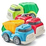 JOYIN 3 Pack Trucks for Toddlers In