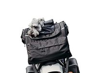DEEMEED PETBAG, motorcycle dog carrier, wateproof, portable, triple ventilation system dog or cat carrier for sissy bar, luggage rack or seat. Made of Italian Cordura fabric (MEDIUM)