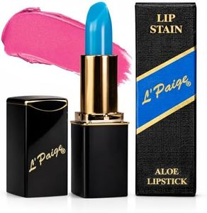 L'Paige pH Color-Changing Lipstick & Lip Stain – Blue to Deep-Pink Burgundy Transformation, Temperature Sensitive Satin Finish, Aloe Vera Infused, Long-Lasting Moisturizing Hydrating Color, Shade LBL