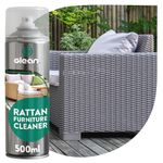 GLEAN Rattan Furniture Foaming Cleaner | 500 ml | Deep-Cleaning Foam Aerosol Spray for Patio & Garden Furniture | No-Rinse, Fast-Drying Mould & Stain Remover
