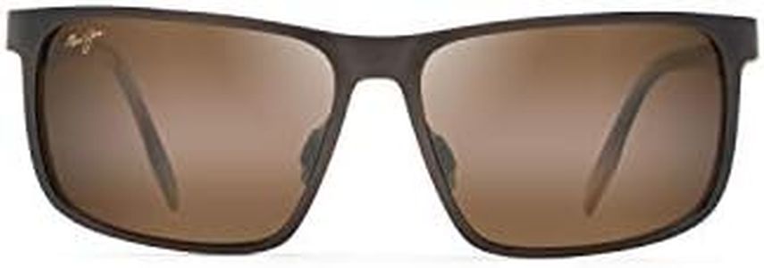 Maui Jim WANA Sport Sunglasses, Brushed Chocolate/Hcl Bronze Polarized, Large