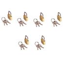 Toolbux Small Locks with Keys, Mini Padlocks for Luggage, Backpacks, Gym Bags, Jewelry Box, Diaries, Safety Lock, Travel Lock (5 pcs.)