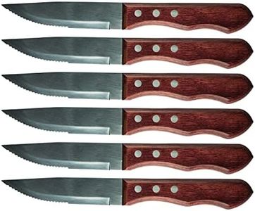 Avanti Jumbo Steak Knife, 6 Piece Set Brown