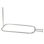 Zenna Home Rustproof Hoop Shower ROC, Aluminum, Chrome, 57.75" L x 24" W