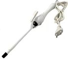 Concepta Professional Hair Curler Iron Rod Brush Styler for Women Professional Hair Curler Tong with Machine Stick and Rolle (White)