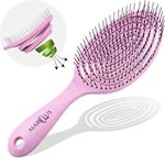 marQus Detangle Hair Brush women and men, Exclusive Ultra-soft bending Bristles and Body - Glide Through Tangles With Ease For All Hair Types - Women, Men, Wet And Dry Hair, 1pcs Purple Brush