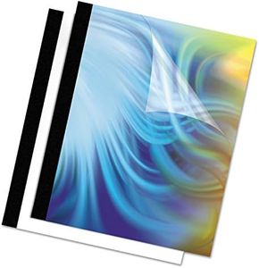 Fellowes 3/4-Inch Binding Covers Thermal, 10-Pack, Black (5256801)