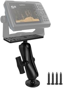 VIN Fish Finder Mounts with 1.5''/C Ball Head， Medium Arm Marine Electronicare Compatible with Gamin, Lawrence Fish Finder Mounts/Depth Gauges, Marine GPS Navigators/Boat Electronics and More.