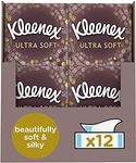 Kleenex Ultra Soft Facial Tissues, Tissues Box Multipack,12 Cubes