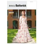 Butterick Sewing Pattern B5832 Antibellum Costume Dress - Size 14-22 Size E5 (14-16-18-20-22)