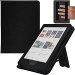 GOVTVA Stand Case for 6'' Kobo Clara Colour/Clara BW/Clara 2E Cover (Model N367 / N365 / N506) with Auto Sleep&Wake/Double Hand Strap/Magnetic Closure (Gentleman Black)