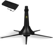 KORDOS Trumpet Stand, Metal 5 Legs and Holder, Professional Grade for all Musicians, Lightweight & Compact, In-Bell Storeable, Stable Secure Folding Base & Detachable Legs, Black