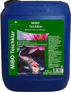 MIBO Teichklar Teichklärer 5.000 ml für 100.000 Liter gegen trübes und grünes Gartenteichwasser