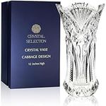 CS Crystal Vase 12-inch high, Cabba