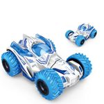 TECHNO TOYS Push and Go Stunt Racing Toy Car for Kids 360 Degree Rotation Big Rubber Tires Friction Powered Stunt Car Truck Vehicle Toy for Kids Toddlers