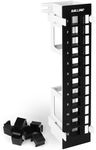 Iwillink Blank 12-Port Keystone Patch Panel with 89D Wall Mount Bracket, Versatile Vertical/Horizontal Installation, Includes 6 Blank Keystone Inserts for Custom Configurations