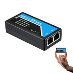 Revotech Gigabit 2 Port POE Extender, IEEE 802.3af/at PoE+ Standard, 10/100/1000Mbps, POE Repeater 100 Meters(328 ft), Extender 1 in 2 Out, Power Supply for PoE Camera/PoE Device (POE5003-G)