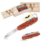 OXYEFEI Personalized Engraved 11 in 1 Multi-Purpose Stainless Steel Folding Pocket Tool Knife,Engraved Name,text or Sign.Unique Customized Valentines Day Gift for Him, Boyfriend, Dad, Husband