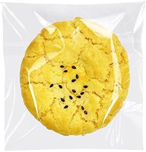 Morepack Cookie Bags for Gift Giving,Self Sealing Cellophane Bags 4x4 Inches,Clear Resealable Cellophane Bags Self Adhesive Individual Cookie Bags for Packaging 200Pieces