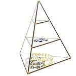 MyGift Glass Pyramid Small Jewelry 