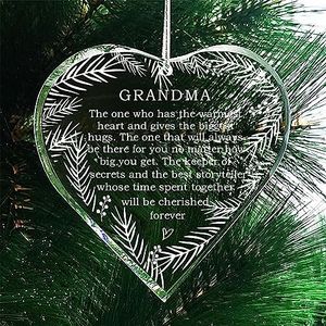 Grandma Gifts from Grandchildren Granddaughter Grandson, Unique Birthday Gift Christmas Ornament Birthday Grandma Nana Gifts, Heartwarming Present (Grandma)