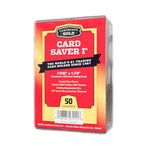 Cardboard Gold Card Saver 1-50 Count - Semi Rigid Card Holder, Trading Card Protectors - PSA-Approved Cardsaver for Baseball, Trading, Sports Cards - Card Sleeves, Binder, & Storage Box Compatible