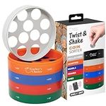 Teachers Choice Twist & Shake Coin Sorting Jar | All in One Coin Sorter Tray and Coin Storage Container