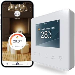 Underfloor Heating Thermostat Smart Temperature Controller Digital Proframmable Thermostat for Electric Floor Heating with WiFi