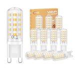 G9 LED Bulbs Warm White-12 Pcs, 5W 3000K G9 Led Light Bulbs, (45W Equivalent Halogen) Energy Saving, 500LM CRI>80, 360° Beam Angle, No Flicker, Non-Dimmable, for Home Lighting, Crystal Chandelier