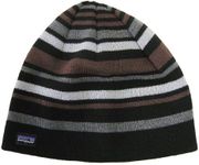 Patagonia Beanie Hat Black Stripe 2