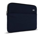 Speck Transfer Pro-Pocket Universal 13-14 Inch Laptop Sleeve with Front Pocket - Durable Protective Case for Laptops and Tablets - Compatible with MacBook Computers - Coastal Blue/White