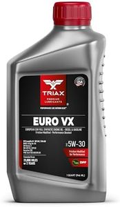 TRIAX Euro VX 5W-30 Full Synthetic Ester, Compatible with VW 507.00/504.00, VW Audi 502.00, 505.01, BMW LL-04, Porsche C30, ACEA C3, Mercedes 229.51, 229.5, 229.31 (1 Quart)