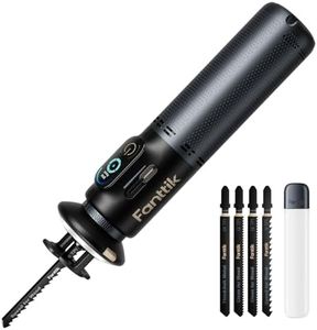 Fanttik R11 Pro Brushless Cordless Mini Reciprocating Saw, 0–2200 SPM Variable Speed, Type-C Fast Charging, Tool-Free Blade Change, 5-Blade Kit for Wood, Metal & PVC