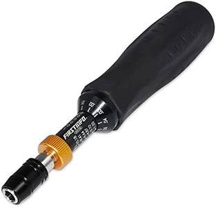 FIRSTINFO H5178 Precision Certified Torque Screwdriver, 1/4 Inch Hex Quick Release Bit Holder, Torque Range 0.1-1.2 Nm / 1.33-10.18 in-lbs with Double Scale