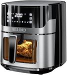 Billord Air Fryer, 6.5L Airfryer Oven Healthy Cooking, Large Air Fryer Stainless with Non-stick Frying Pot, 8in1 Multi-Food Quick & Easy Meal Oiless Cooker with LCD Digital Touch Sceen, Temp 80-200℃