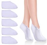 5 Pairs Foot Cream Socks Moisturizing Socks Overnight Spa Socks for Foot Cream Foot Cream Socks Moisture Enhancing Socks,Socks for Cream On Feet for Women Men Absorbing for Dry Cracked with No Cream