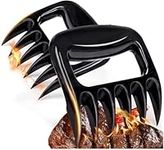 KAVAVO BBQ Meat Shredder Claws for Pulled Pork, Full Solid BBQ Meat Shredder Claws, Grill Smoker Meat Paw Claws, Smoked Barbecue Grilling Accessories (Black) Upgraded