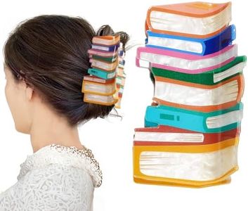 Book Hair Clip, Book Hair Claw Clips, Hair Accessories for Women Back to School for Thin Hair, Teacher Hair Styling, Cute Hair Accessories for Women, Book Lovers, Teachers Appreaction Present