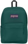 JanSport Superbreak Plus Backpack - Work, Travel, or Laptop Bookbag with Water Bottle Pocket - Deep Juniper