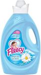 Fleecy Fresh Air Fabric Softener - Long-Lasting Freshness, Fade Control, Easy to Use Liquid Fabric Softener for Extra Soft Care & Soft as a Mother's Touch - Natural Ingredients 110 Loads, 2.6 Liter