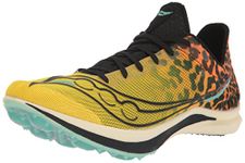 Saucony Men's Endorphin Track Spike Racing Shoe, Black/Vizi, 8.5