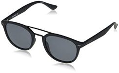 Columbia Unisex's Firecamp Sunglasses, Matte Black/Smoke Polarized, 52 mm