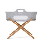 Snuz SnuzBaskit, Light Grey & Natural, Moses Basket & Stand