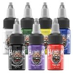 HAWINK Tattoo Ink Set 0.5oz (15ml) Tattoo Supply Ink 7 Colors Pigment Kit TI203-15-7