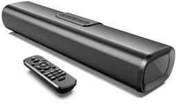 EnjoyNest Sound Bars for TV, Soundbar with Bluetooth/Optical/AUX/HDMI ARC Connection, Sound Bar Speakers with Remote Control for PC/Gaming/Projectors (TV Soundbar-16 Inchs)