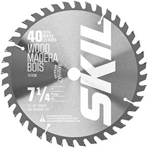 SKIL 75740W 7-1/4" 40-Tooth Carbide Tipped Circular Saw Blade for SKIL Circular Saws 5280-01/5180-01/5080-01