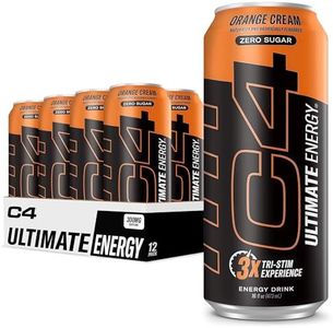 Cellucor C4 Ultimate | Pre Workout Sugar Free Energy Drink | Tri-Stim Experience with 300mg Caffeine + TeaCrine + Dynamine | Orange Cream| 16oz (Pack of 12)