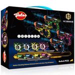 VATOS Rechargeable Laser Tag 360°Sensors Set of 4 Players, 2.4GHz Infrared Real-time Data Display Laser Tag for Kids, Fun Family Group Activity Game Toy Guns for Kids Teenage Gifts Age 6+